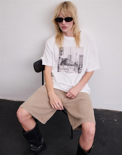 Lala Berlin - Berlin Cotton Photo Print T-Shirt - White